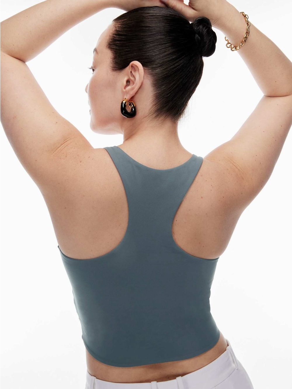 Aritzia Racerback Tank Top in Slate Blue